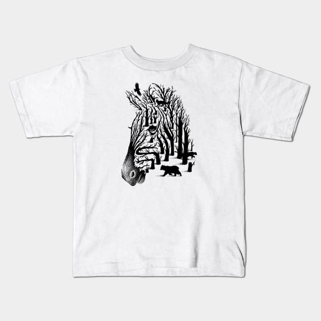 ZEBRA Kids T-Shirt by thiagobianchini